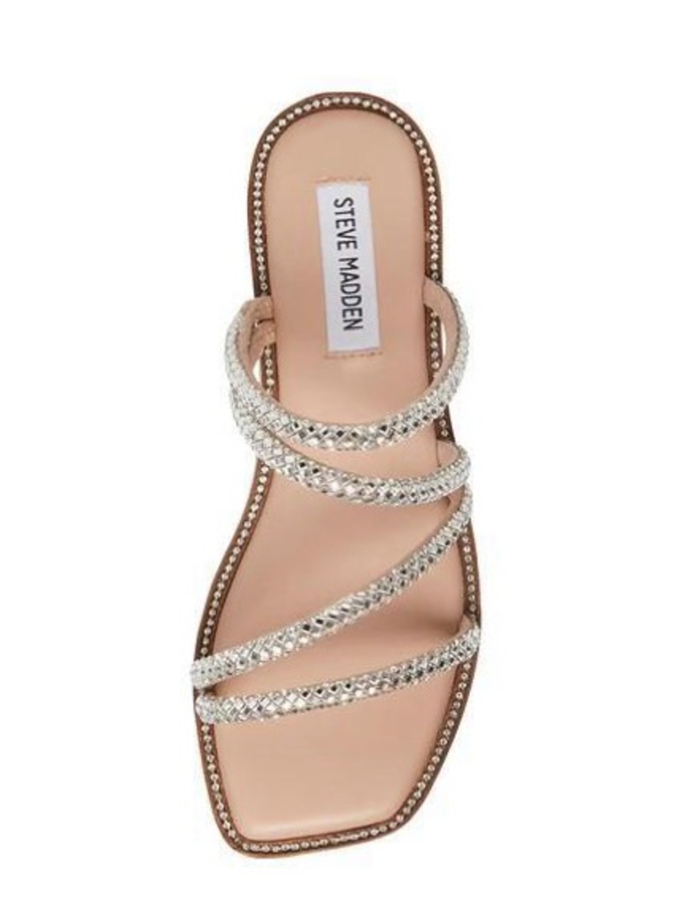 BRAND NEW Steve Madden Starie Rhinestone Strappy Sandals Size 6